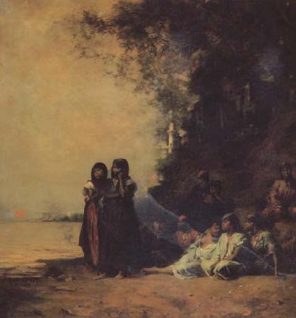  Femmes egyptiennes au bord du Nil (mk32)